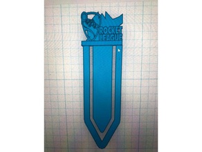 rocket league bookmark 3d print model - Mito3D