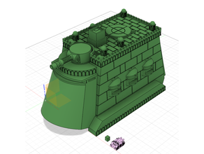 Episch kleinen Hauptstadt große mobile Festung 3d print model - Mito3D