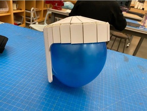 simple laser-cuttable helmet foldable folding lasercut lasercuttable lasercutter 3d print model - Mito3D