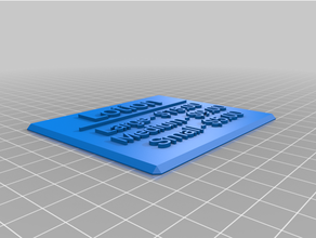 my customized label 3d print model - Mito3D