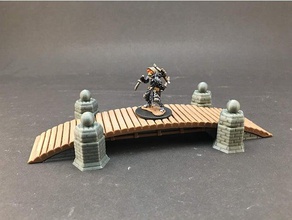 kemerli köprü 1 mm minyatür oyun 28 boardgame boardgames dnd fantezi sahne dağılım arazi 3d print model - Mito3D
