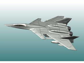 f-95 morningstar wing commander ii fighter scifi space 3d print model - Mito3D