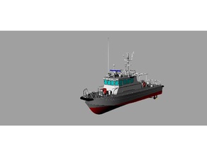 japan coast guard 20m Boot-Modell 3d print model - Mito3D
