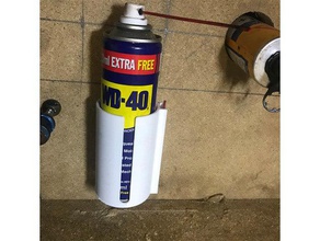 wd40 can wall mount spraycan 3d print model - Mito3D