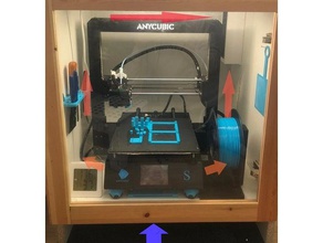 enclosure air supply system - anycubic 3d printer abs active cooling ai3m i3 mega fan 3d print model - Mito3D