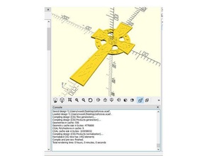 celtic cross knotwork openscad 3d print model - Mito3D