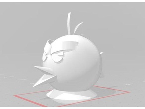 angry bird arrabbiato birds 3d print model - Mito3D