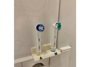 brushorganizer electric brushes bathroom accessories organizer braun oral b brush toothbrush holder 3d print model - Mito3D