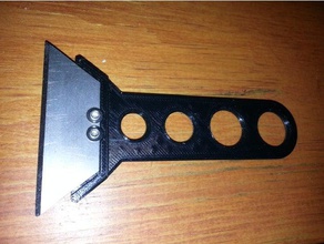 blade holder w nut inserts handle scraper stanley 3d print model - Mito3D