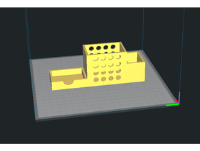 desk organizer porta-treco office organization porta treco 3d print model - Mito3D