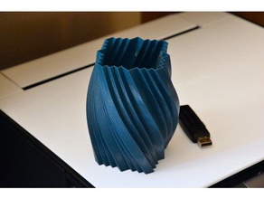 vase 94 container pencil holder spiral 3d print model - Mito3D