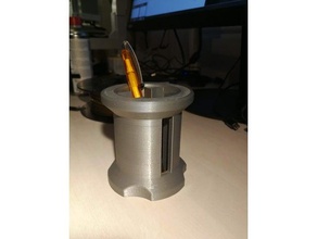 lego pencil holder 3d print model - Mito3D