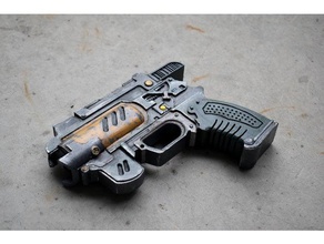 luce pistola salvager aiutante di mondi esterni 3d print model - Mito3D