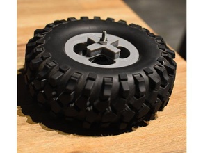 spare wheel crawler rim 1 10 rc car 3d print model - Mito3D