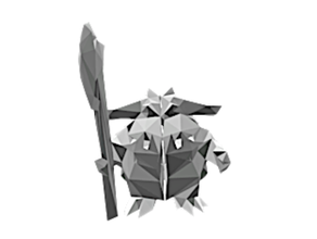 lowpoly goblin overload greatest adventure lowpolygon low poly polygon 3d print model - Mito3D