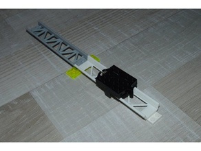 lego-kompatibel Achterbahn gerade schiene lego rail 3d print model - Mito3D