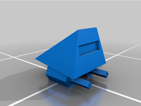 el descenso de la clase 3 gopher robot 6dof bot fps mech paralaje retro tirador juego video juegos 3d print model - Mito3D
