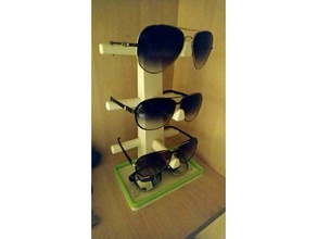glasses stand tray eyeglasses holder sunglasses 3d print model - Mito3D