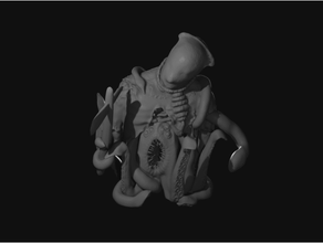 corpse squid creature dark deamon dnd miniature monster monsters tentacle tentacles undead zombie zombies 3d print model - Mito3D