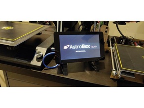 astrobox tactile 7 pouces support simple touch astropi astroprint de présentation raspberry pi 3d print model - Mito3D