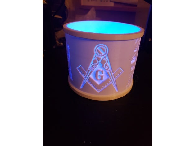 masonic lampshade 02 3D print model - Mito3D