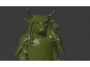 predator named angus cow hybrid monster 3d print model - Mito3D
