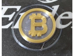 nouveau dollar de taïwan pièce la taille d'bitcoin bitcoin 3d print model - Mito3D