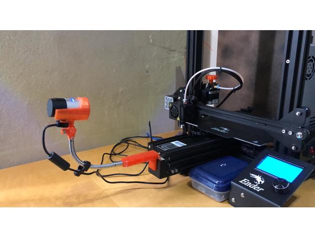 ender-3 pro - microsoft lifecam di montaggio e staffa ender3 ender 3 3D print model - Mito3D