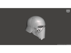 kylo ren helmet split mouth armor cosplay costume mask prop replica scifi sith star wars starwars 3d print model - Mito3D