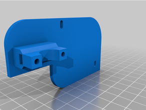 simple bracket mount e3d v6 anet a8 3d print model - Mito3D