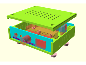 özelleştirilebilir proje kutusu parçaları düzeni durumda özel özelleştirilmiş customizer elektronik kasa can depolama openscad panel paneli parçalar muhafaza Tay aracı evrensel 3d print model - Mito3D