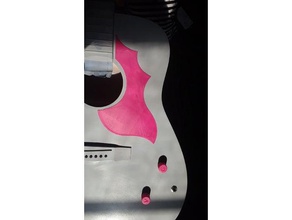 acoustic guitar pickguard - batwing pick 3d print model - Mito3D