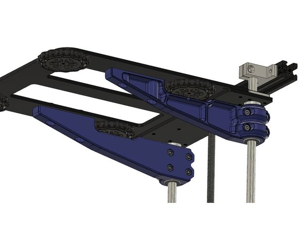 ender 5 5pro cama llave de soportes la rodilla soporte pro ender5 3D print model - Mito3D
