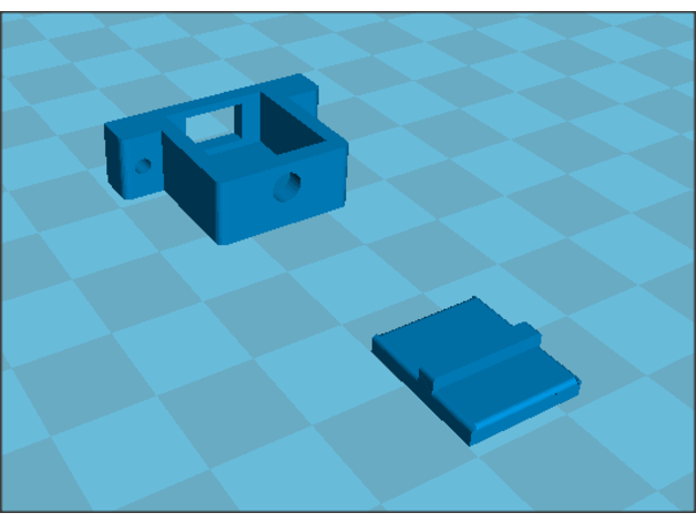 small micro-usb panel mount holder 3D print model - Mito3D