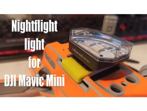 mavic mini light mount 3d print model - Mito3D