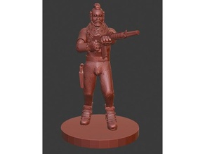 leroy zombicide figurina mister t mr 3d print model - Mito3D