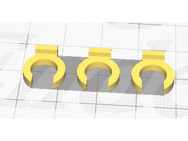 clip bowden tubo 225 mm di spessore 3D print model - Mito3D
