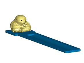 sloth buddha incense burner interchangeable animal holder 3d print model - Mito3D