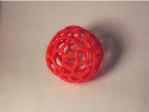 voronoi-ball 3d-voronoi - ball organische Form tpu voronoi 3d print model - Mito3D