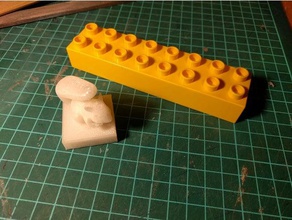 esquilo lego duplo compatível tijolo 3d print model - Mito3D