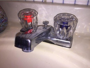 aqua-line faucet knob insert 3d print model - Mito3D