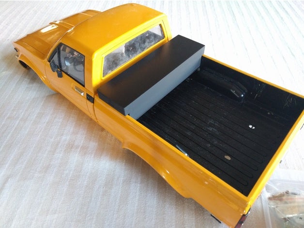 1 10 rc cama do caminhão caixa de ferramenta o controle rádio 3D print model - Mito3D