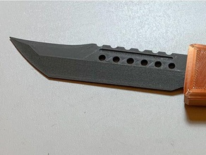 hellhound hoja otf cuchillo de resorte 3d print model - Mito3D