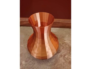 low-poly vase de cuivre 3d print model - Mito3D