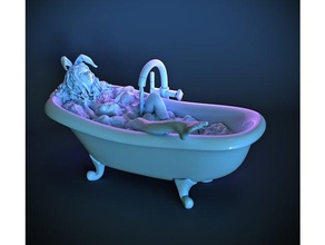 bunny-girl salma bath bathroom bunny girl sexy 3d print model - Mito3D