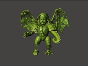 evil slaanesh creepy doll arkhamhorror figure horror 3d print model - Mito3D