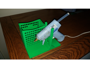 hot glue gun holder basket 3d print model - Mito3D