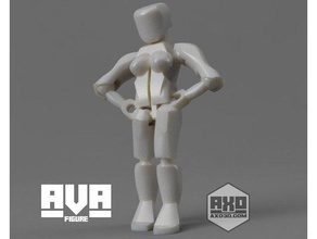 ava - impresionante figura de acción la chica estatuilla niña posable juguete 3d print model - Mito3D