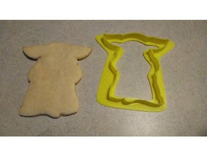bebek yoda kurabiye kalıbı 3d print model - Mito3D