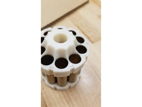 strongarm 10 fléchettes en laiton cylindre fixe 3d print model - Mito3D